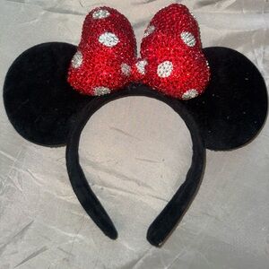 Custom hand rhinestoned mouse Ears